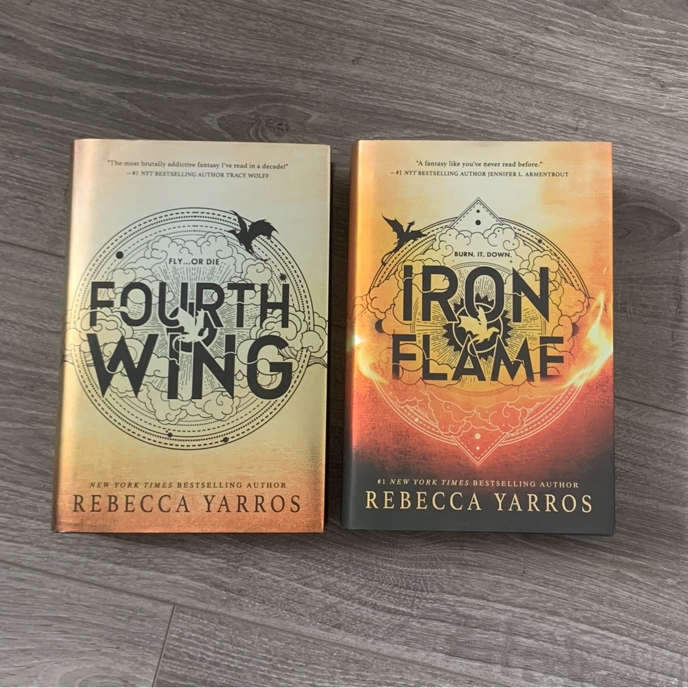 Fourth Wing and Iron Flame Books by Rebecca Yarros